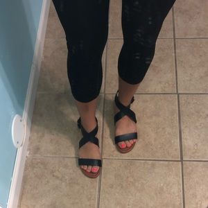 Cute black sandals